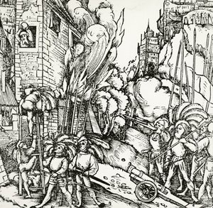Siege of Carthage, from Universalis Cosmographia by Sebastian Munster by Sebastian Munster