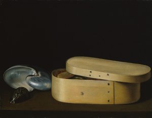 Still Life with Shells and a Chip-Wood Box by Sebastian Stoskopff