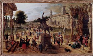 Landscape with Villa Medicis in Rome