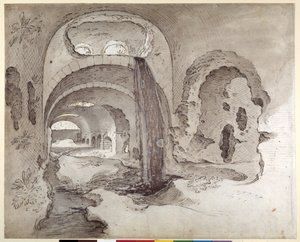 Tivoli, Cryptoporticus under the Temple of Hercules Victor by Sebastian Vrancx