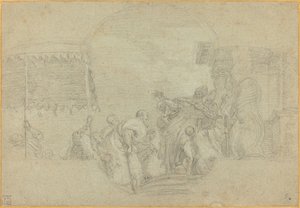 A Bishop Blessing a King by Sebastiano Conca