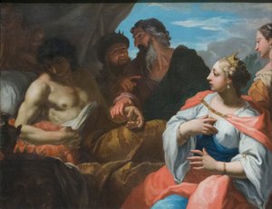 Antiochus Visited by the Doctor in the Presence of Seleucus and Stratonice by Sebastiano Ricci