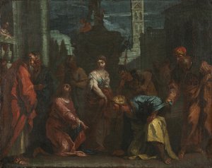Christ and the Woman Taken in Adultery, mid 1700s