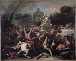 Battle Between Lapiths and Centaurs by Sebastiano Ricci