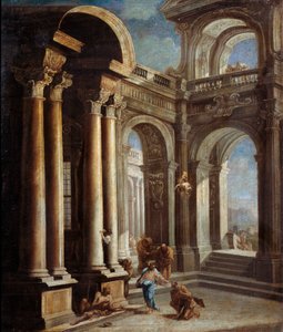 The Healing of Blind Man of Jericho by Sebastiano Ricci