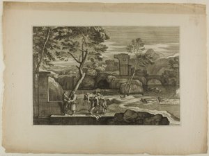 The Good Samaritan Takes the Wounded Man from his Donkey by Sébastien Bourdon