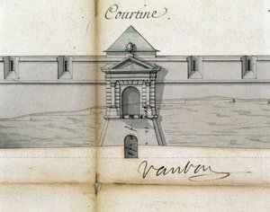 Fortifications Courtine by Vauban by Sebastien Le Prestre de Vauban