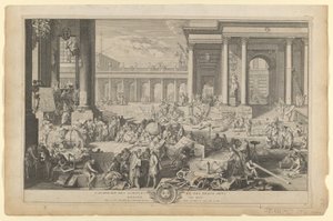The Academy of Sciences and Fine Arts by Sebastien the Elder Leclerc