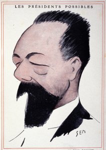 Portrait of Paul Doumer, French statesman, by Sem by Sem