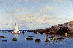 View of the riviera, Genoa, Italy
