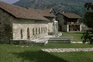 Refectory and guest house, late 12th century by Serbian School
