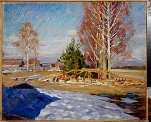 Spring Landscape by Sergei Arsenevich Vinogradov