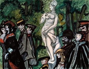 In the Summer Garden by Sergei Yurevich Sudeikin