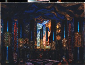 Stage Design for the Theatre Play Other Side of Life by Jacinto Benavente