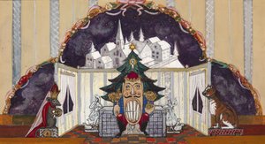 Stage design for the ballet The Nutcracker by P. Tchaikovsky