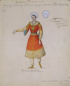 Costume Design for the Ballet Tsarina Syuyumbeki by A. Blanche by Serkov