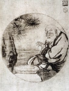 Portrait of Lao-Tzu, Chinese philosopher from the 6th century BC, drawing by Sesshu Toyo (1420-1506), Japanese civilization, Muromachi period by Sesshû Tôyô