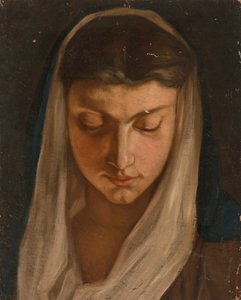 Woman with a Headscarf by Severin Falkman