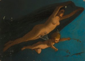 Nyx and Hypnos by Severin Falkman