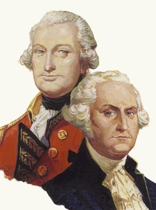 Lord Cornwallis and George Washington by Severino Baraldi