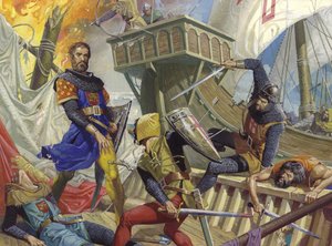 Marco Polo captured by the Genoan, 20th century