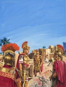 Romans Admiring Remnants of the Golden Age of Babylon
