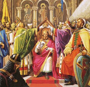 The Coronation of William the Conqueror by Severino Baraldi