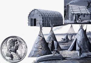 The homes of the different types of American Indians by Severino Baraldi