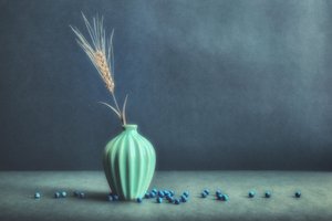 Serene Wheat Still Life