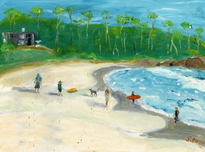 Summer Beach Scene