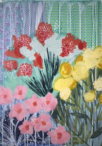 Vibrant Garden Blooms by Shelley Hampe