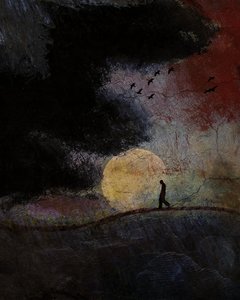 Dark Night Golden Moon by Shenshen Dou