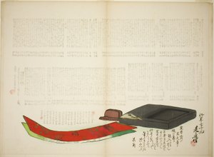 Layers of Kikaku Poetry by Shibata Zeshin