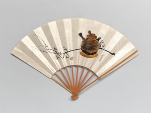 Plum Branch and Teapot by Shibata Zeshin