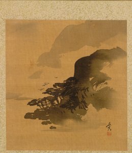 Shoreline with Birds from Album of Paintings by the Venerable Zeshin by Shibata Zeshin