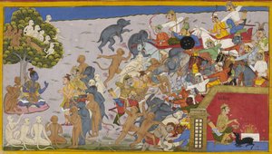 Rama Sends Lakshmana and Bibhishana