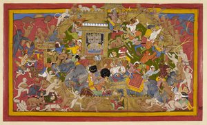 Rama and Allies Attack as Angada Assaults Indrajit