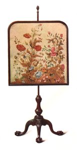 Mahogany Pole Screen, 1906 by Shirley Charles Llewellyn Slocombe