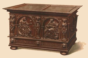 Oak Chest by Shirley Charles Llewellyn Slocombe