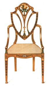 Painted Satin-wood Chair