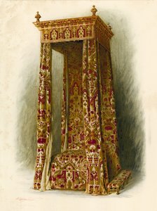 Upholstered Bed, Hampton Court Palace by Shirley Charles Llewellyn Slocombe