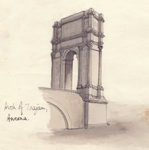 Arch of Trajan, Ancona by Shirley Markham