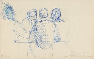Beppi, Bruno and Fabio playing cards, c1950 by Shirley Markham