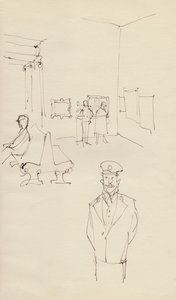 Guard in an Art Gallery by Shirley Markham