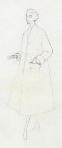 Woman in duster coat