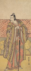 Ichikawa Danjuro V as Kudo Suketsune, Richly Attired, Leaning on His Sword, late 18th century