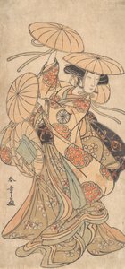Kabuki Actor Nakamura Tomijuro I in a Female Dance Role