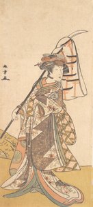 Kabuki Actor Segawa Kikunojo III in a Female Role Shizuka Gozen by Shunsho