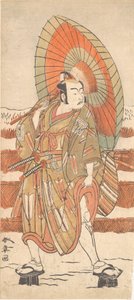 The Second Ichikawa Yaozo as a Samurai Standing in the Snow, probably 1774 by Shunsho