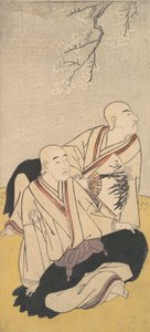 The Third Sawamura Sojuro & the Second Ichikawa Monnosuke as Buddhist Monks by Shunsho
